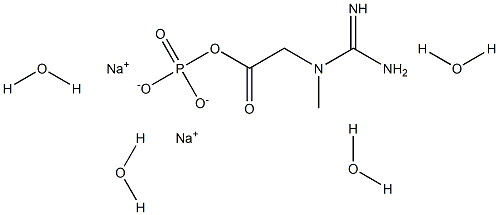 Disodium creatine phosphate (tetrahydrate) Struktur