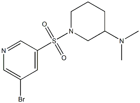 1-(5-broMopyridin-3-ylsulfonyl)-N,N-diMethylpiperidin-3-aMine Struktur