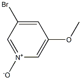 3-broMo-5-Methoxypyridine n oxide Struktur