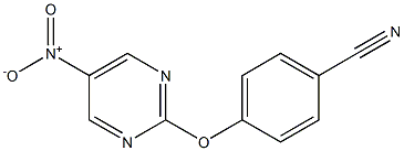 4-(5-nitropyriMidin-2-yloxy)benzonitrile Struktur