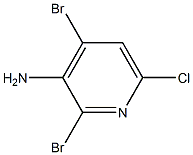 2,4-Dibromo-6-chloropyridin-3-amine Struktur