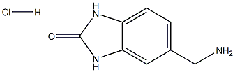 5-Aminomethyl-1,3-dihydro-benzoimidazol-2-one hydrochloride Struktur