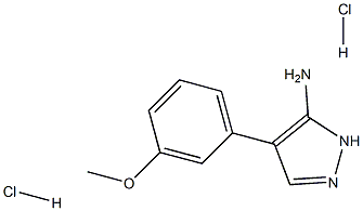 4-(3-Methoxyphenyl)-1H-pyrazol-5-amine dihydrochloride Struktur