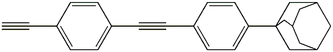 4-((4-AdaMantylphenyl)ethynyl) ethynylbenzene Struktur