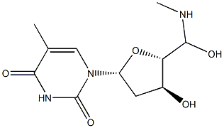 5'-Methylaminothymidine Struktur