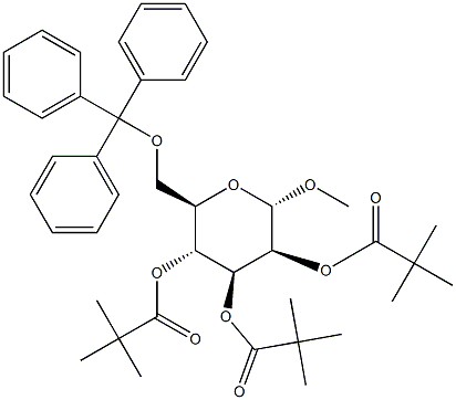 Methyl 2,3,4-tri-O-pivaloyl-6-O-trityl-a-D-mannopyranoside