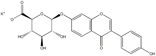 Daidzein 7-O-b-D-glucuronide potassium salt Struktur