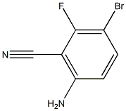 2-fluoro-3-bromo-6-aminobenzonitrile Struktur