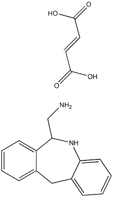 6-Aminomethyl-6,11-dihydro-5H-dibenz[b,e]azepine (E)-2-butenedioate Struktur