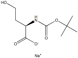 BOC-D-homoserine sodium Struktur