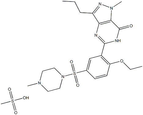 Sildenafil mesylate Struktur