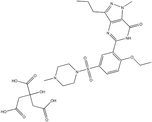 Sildenafil citrate Struktur