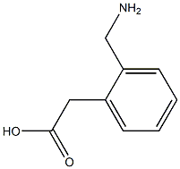 O-aminomethylphenylacetic acid Struktur