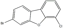 3-bromo-6-chlorodibenzofuran Struktur