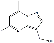 (5,7-Dimethyl-pyrazolo[1,5-a]pyrimidin-3-yl)-methanol Struktur