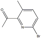 1-(6-Bromo-3-methyl-pyridin-2-yl)-ethanone Struktur