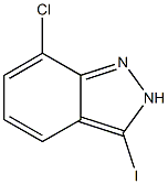 7-Chloro-3-iodo-2H-indazole Struktur