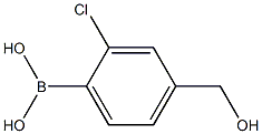 2-Chloro-4-(hydroxymethyl)phenylboronic acid Struktur