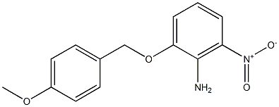 2-(4-Methoxy-benzyloxy)-6-nitro-phenylamine Struktur