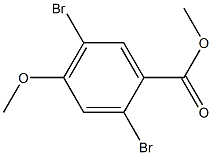 2,5-Dibromo-4-methoxy-benzoic acid methyl ester Struktur