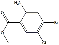 2-Amino-4-bromo-5-chloro-benzoic acid methyl ester Struktur