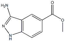 3-Amino-1H-indazole-5-carboxylic acid methyl ester Struktur