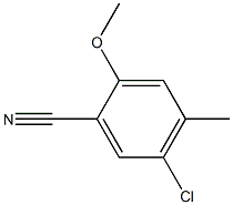 5-Chloro-2-methoxy-4-methyl-benzonitrile Struktur