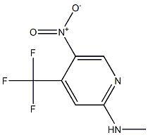 Methyl-(5-nitro-4-trifluoromethyl-pyridin-2-yl)-amine Struktur