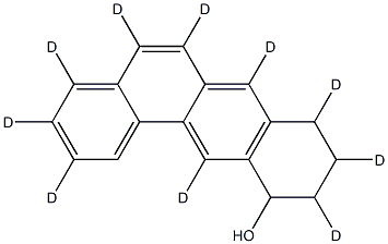 8,9,10,11-Tetrahydrobenz[a]anthracen-11-ol-d10 Struktur