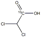 2,2-Dichloroacetic Acid-1-13C Struktur