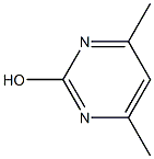 2-hydroxy-4,6-dimethylpyrimidine Struktur