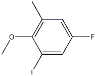 5-Fluoro-1-iodo-2-methoxy-3-methyl-benzene Struktur