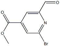 methyl 2-bromo-6-formylisonicotinate Struktur