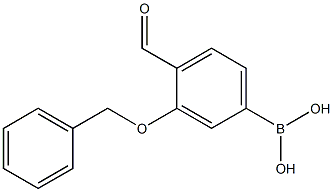 (3-(benzyloxy)-4-formylphenyl)boronic acid Struktur