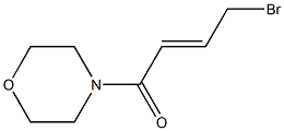 (E)-4-bromo-1-morpholinobut-2-en-1-one Struktur