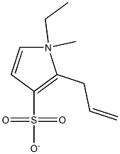 1-Ethyl-1-methylpyrrolidinium Allylsulfonate Struktur