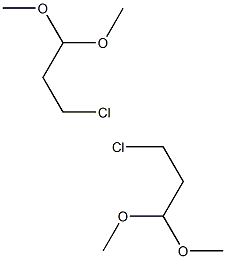 3-CHLOROPROPIONALDEHYDE DIMETHYL ACETAL 3-chloropropionaldehyde dimethyl acetal Struktur