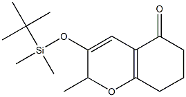 3-(TERT-BUTYL-DIMETHYL-SILANYLOXY)-2-METHYL-2,6,7,8-TETRAHYDRO-CHROMEN-5-ONE Struktur