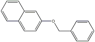 2-benzyoxynaphthalene Struktur