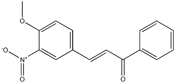 4Methoxy-3-NitroChalcone Struktur