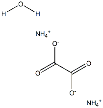 Ammonium oxalate monohydrate Struktur