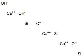 Calcium silicon dioxide dihydroxide Struktur