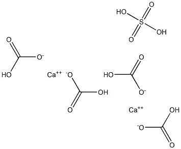 Di(calcium bicarbonate) sulfate Struktur