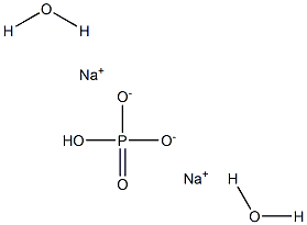 Sodium hydrogen orthophosphate dihydrate Struktur