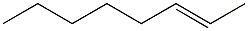 trans-2-Octene Struktur