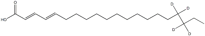 Eicosadienoic Acid-17,17,18,18-D4 Struktur