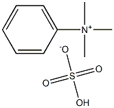 Phenyltrimethylammonium hydrogen sulfate Struktur