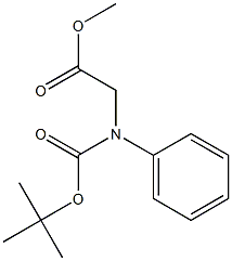 BOC-D-phenylglycine methyl ester Struktur