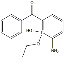 2-hydroxy-3-benzoyl-o-ethoxyaniline Struktur