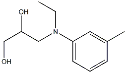 N-ethyl-N-(2,3-dihydroxy)propyl m-toluidine Struktur